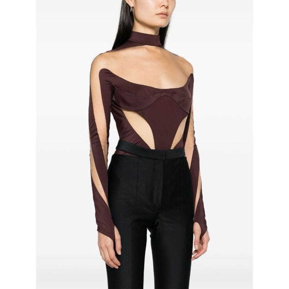 Mugler Illusion mesh-panelled bodysuit US 0 $666